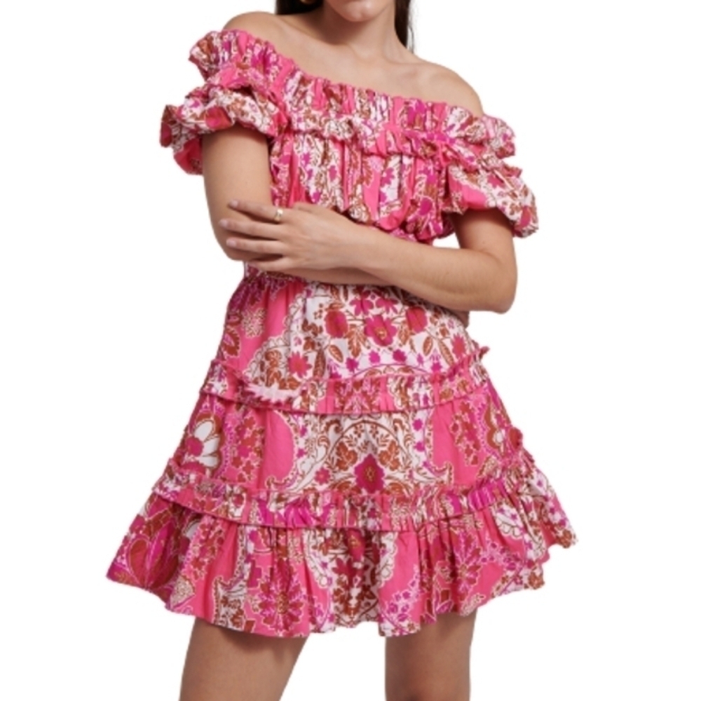 Love the Label Rosaline Dress Clementine Pink